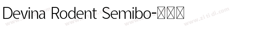 Devina Rodent Semibo字体转换